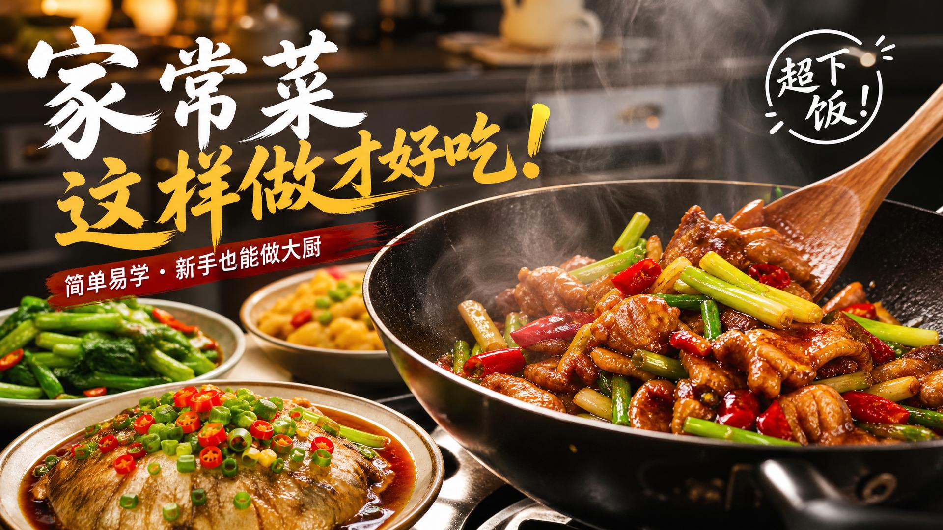 抖荫短视频家常菜视频教程